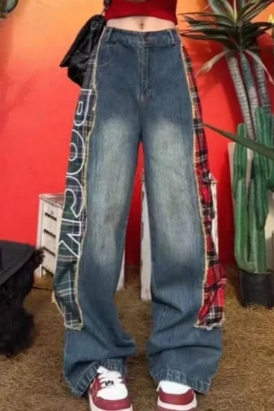 Hip-Hop Patchwork Jeans Main image