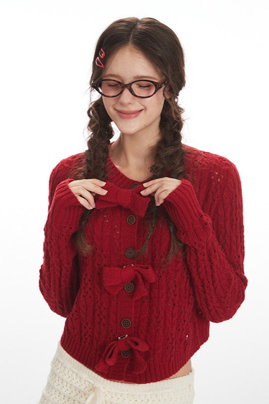 Cropped Lace Long Sleeve Cardigan Secondary image