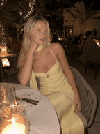 V Neck Tie Back Satin Maxi Dress