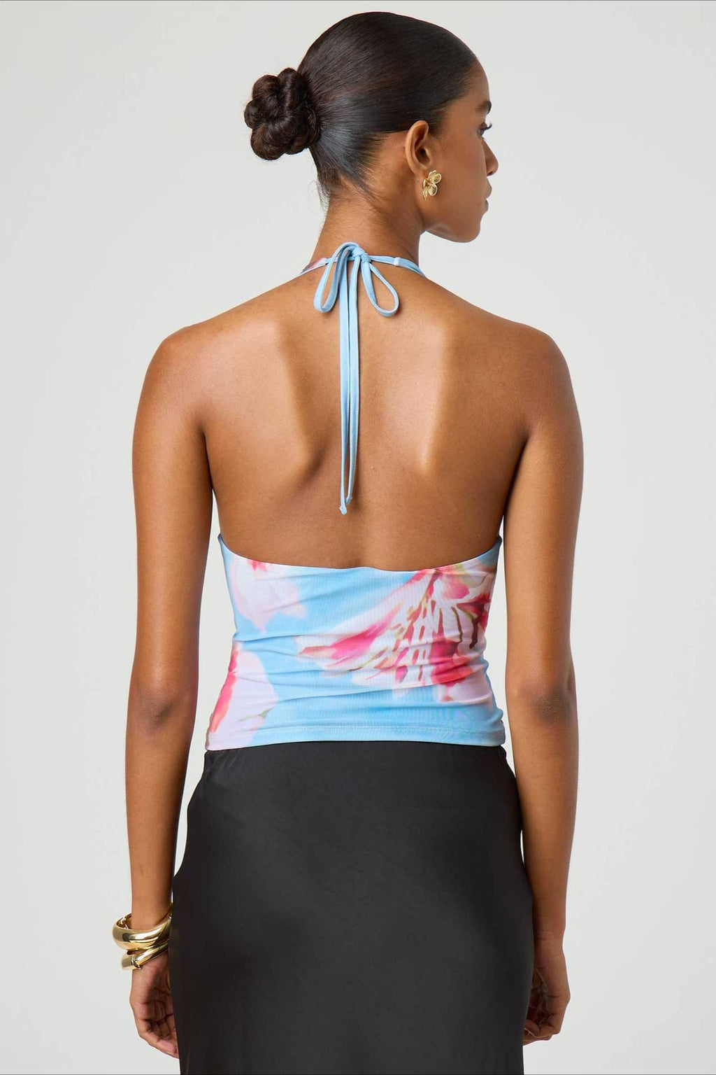 Halter Backless Cami Slim Fit Crop Top