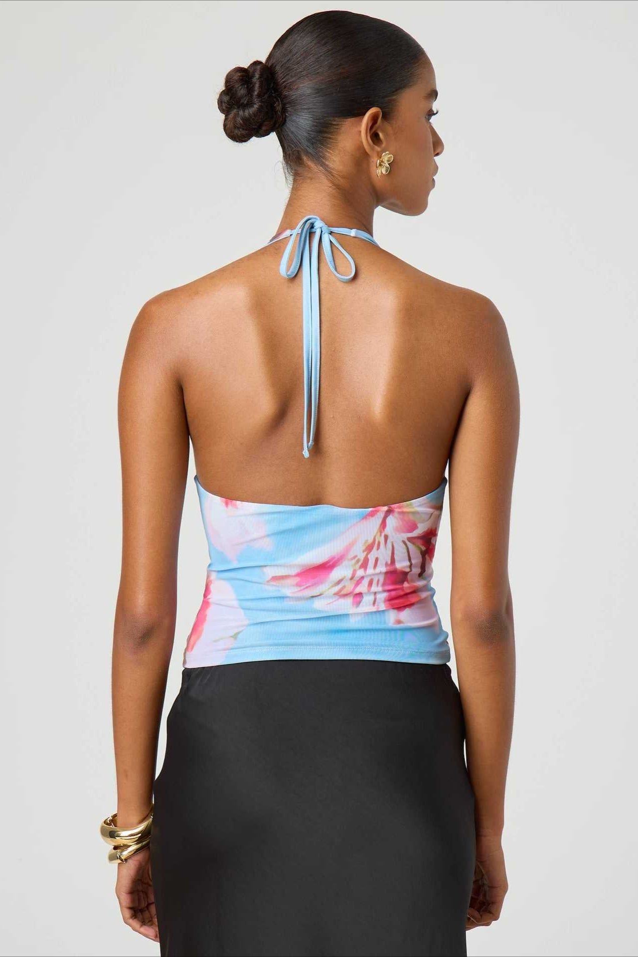 Halter Backless Cami Slim Fit Crop Top