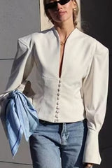 Broad Shoulder Tailored Short Coat