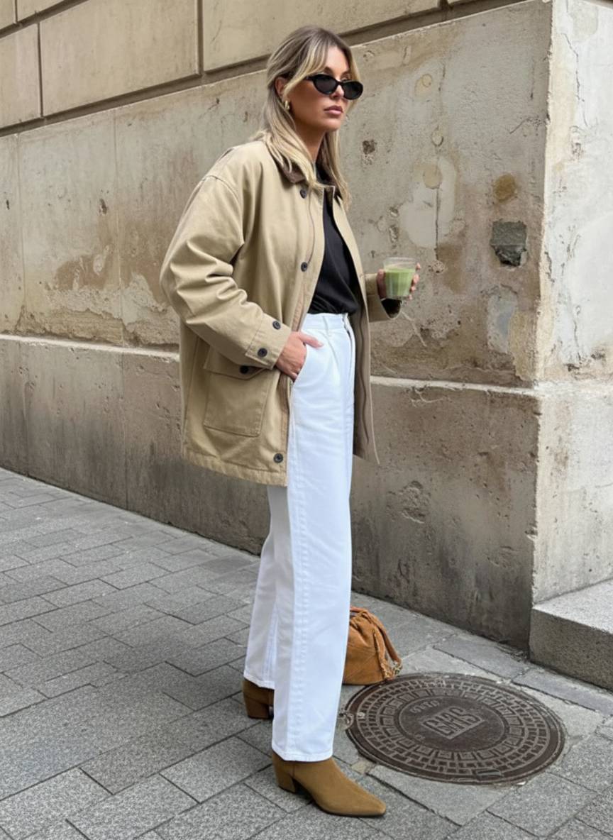 Casual Solid Bomber Jacket Secondary image