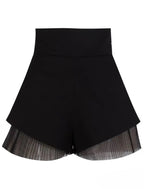 French Warm-Season Blouse Sling Retro Mujer Slimming Arm Blusas Women Mesh  Top Long De Lace Shorts Elegant Set