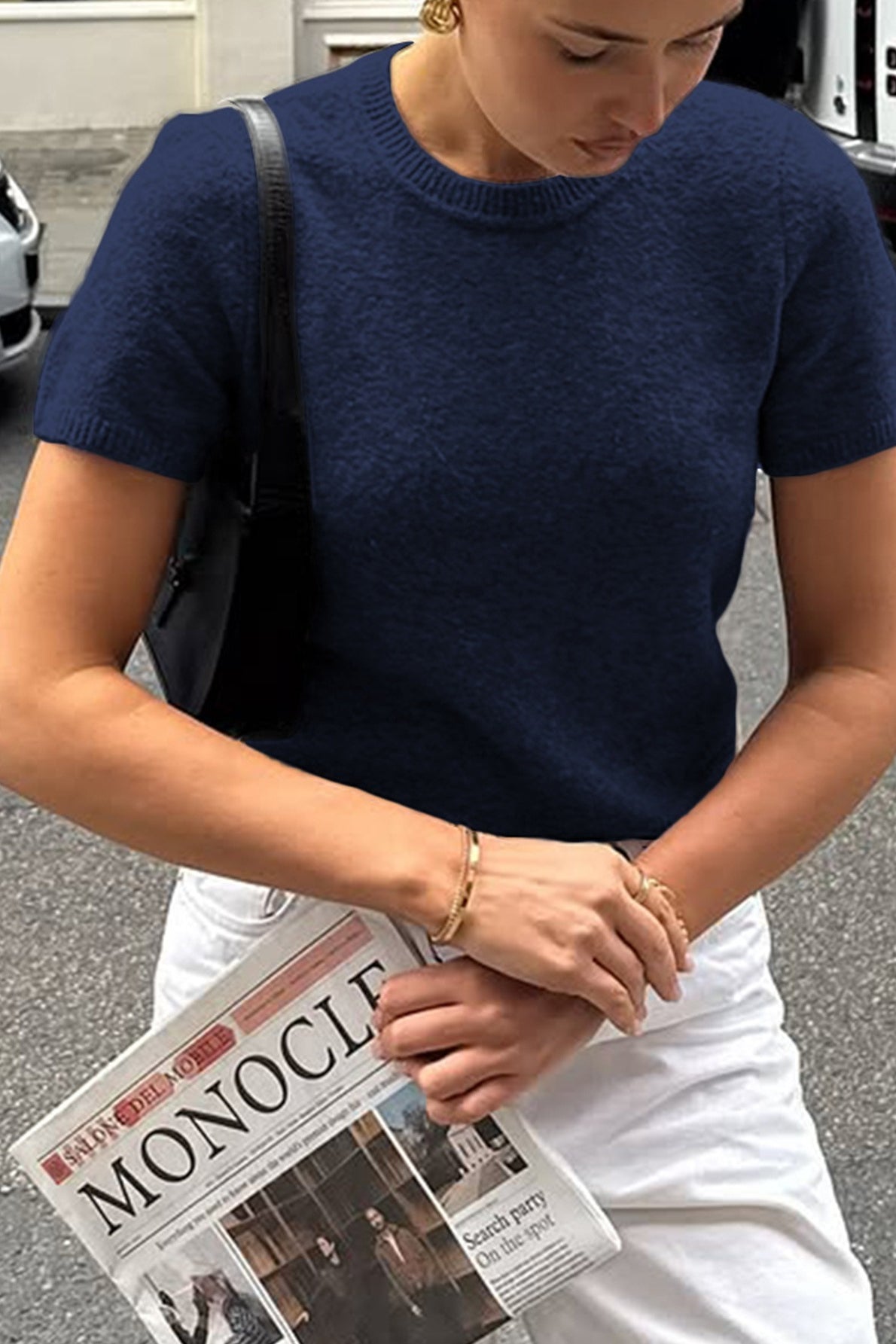 Casual Short Sleeve Pullover Sweater Secondary image