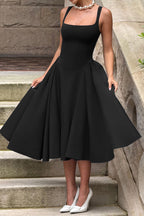 Sleeveless Cami Midi Work Dress