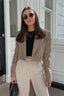 Plaid Short Casual Blazer