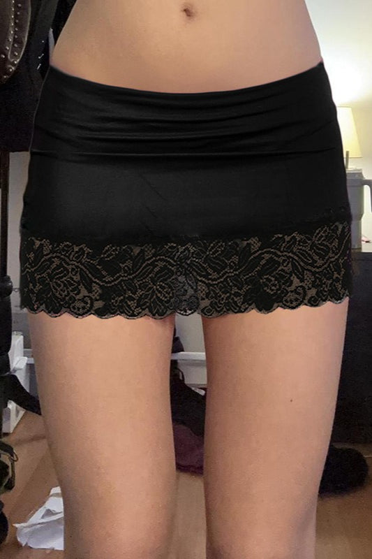 Sheer Lace Bodycon Mini Skirt Main image