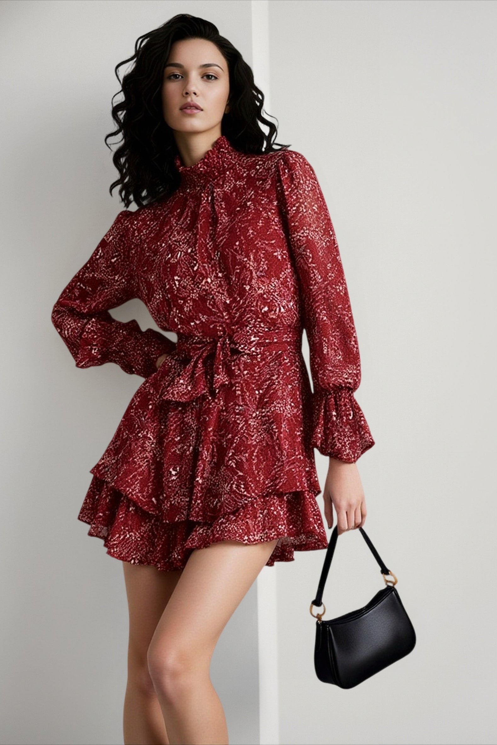 DressBetty - Spring Vintage Perspective Floral Print Dress Secondary image