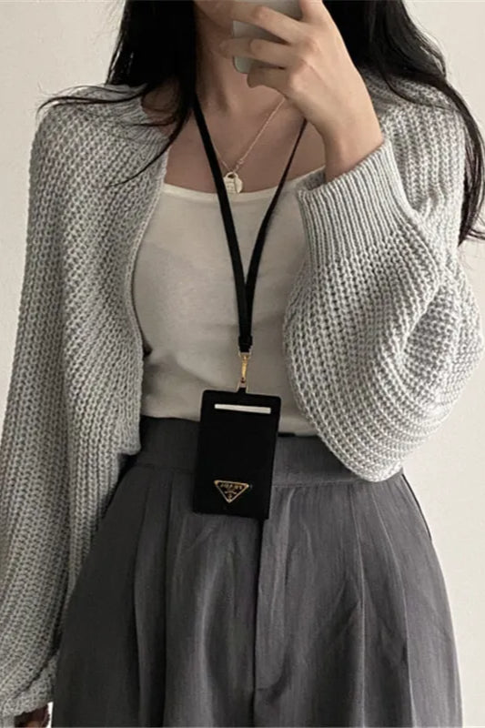 Elegant Knit Batwing Cardigan Main image