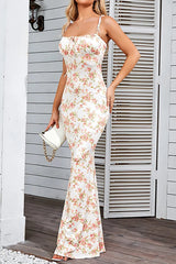 Slim Fit Maxi Floral Dress