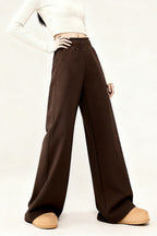 High Waist Narrow Leg Knit Pants