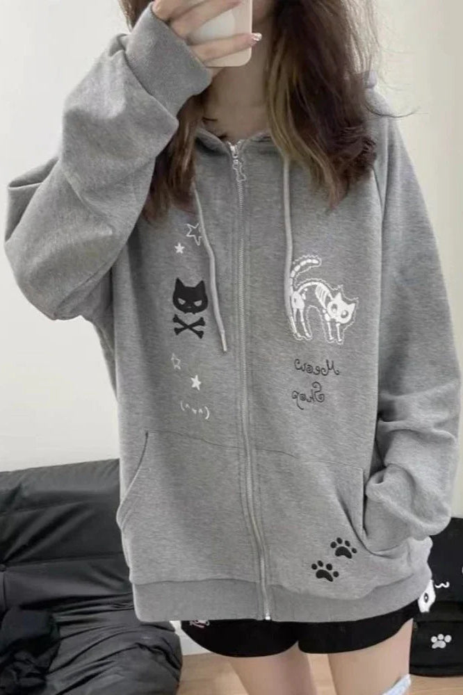 Harajuku Style Cartoon Hoodie Secondary image