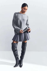 Casual Lace Knit Pullover Sweater