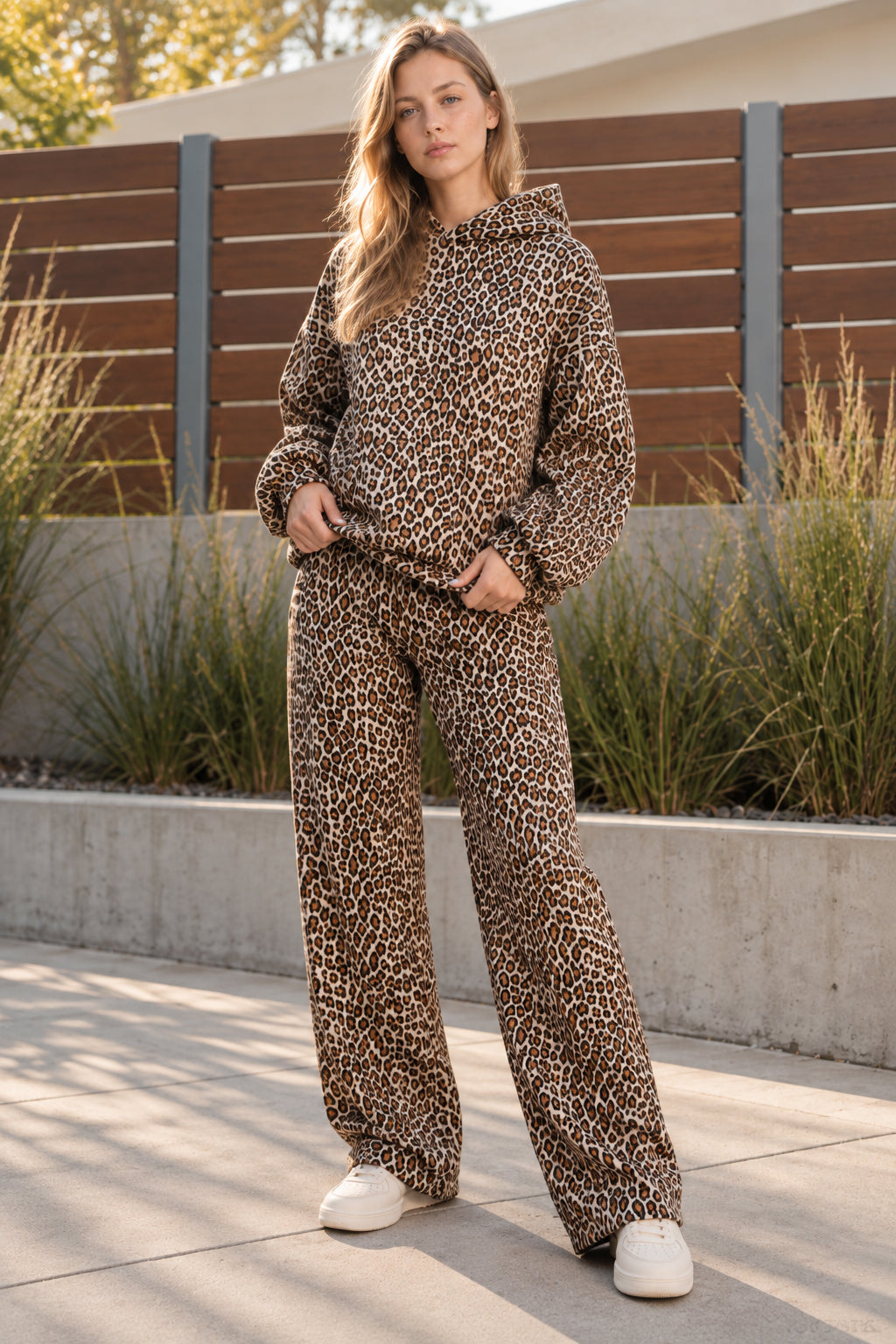 Y2K Leopard Print Hip-Hop Hoodie