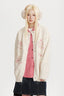 Embroidered Oversized Wool Cardigan