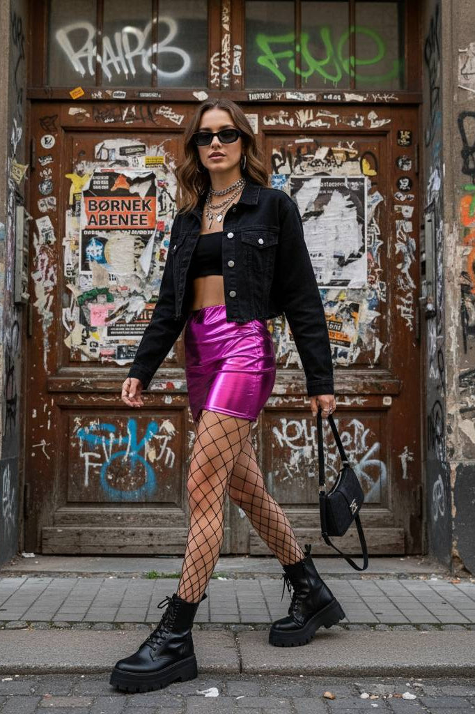 Wetlook Mini Club Party Skirt Main image