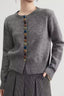 Round Neck Color Button Cardigan