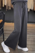 Thickened Wool High Waist Knit Pants