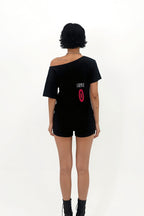 Neon Letter Print Oversized Short Sleeve T-Shirt