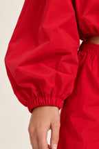 Stand Collar Jacket Jogger Pants Set