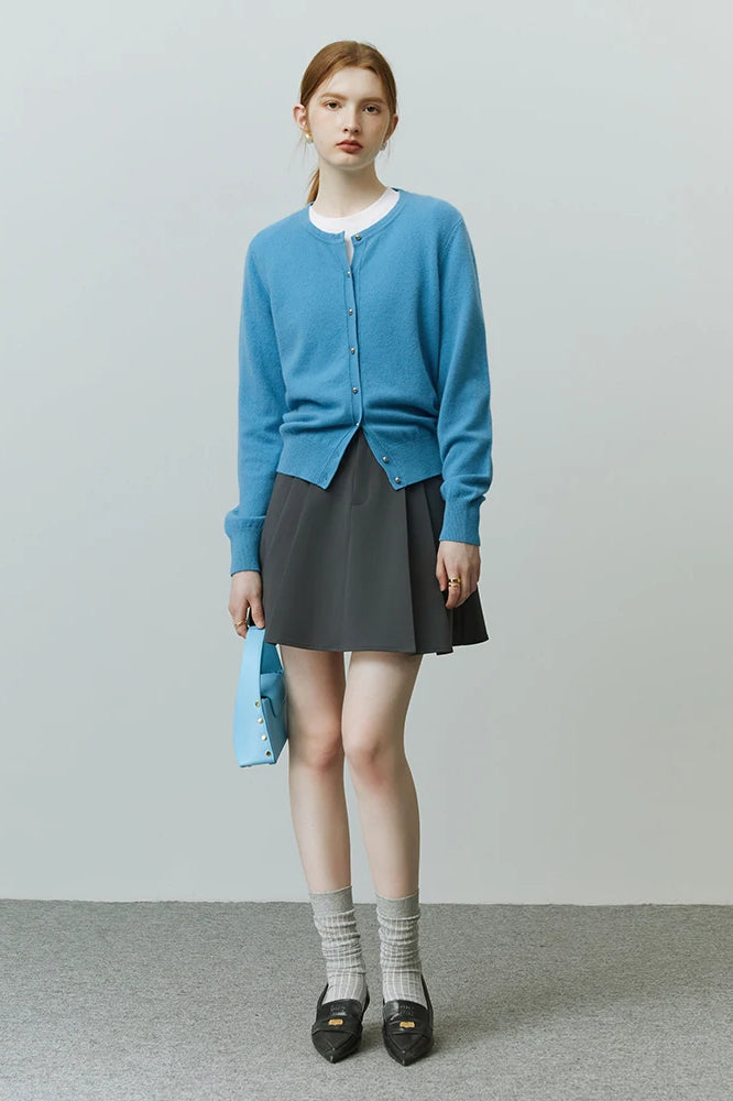 Casual Solid Knit Sweater Cardigan Main image