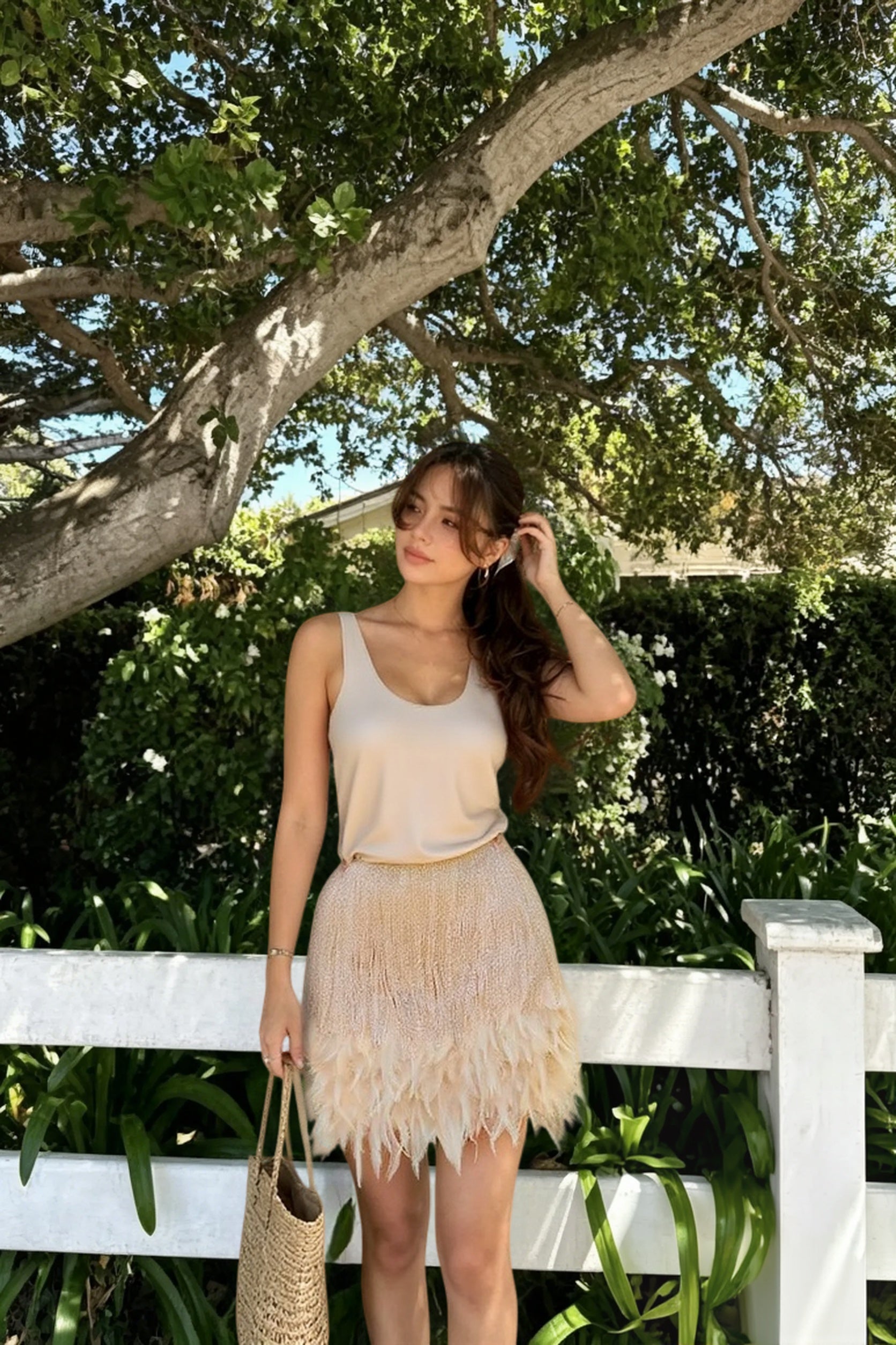 DressBetty - Y2K Sequins Feather Sleeveless Mini Skirt Secondary image