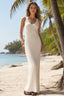 V Neck Flowy Midi Slip Dress