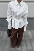 Luxe Tailored Collared Blouse