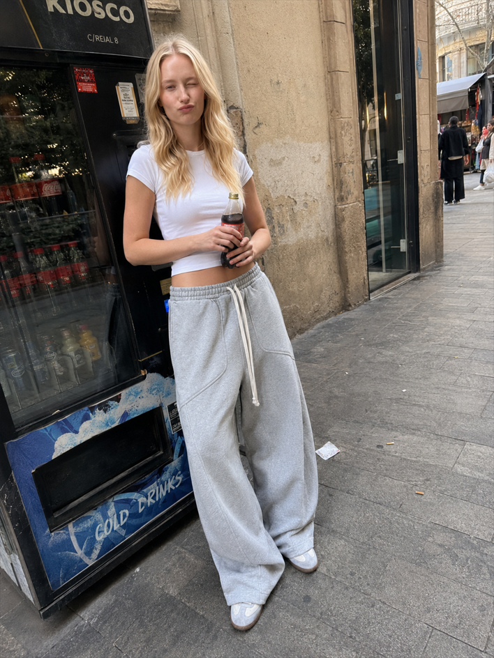 Oversized Baggy Wide Leg Lounge Knit Pants Secondary image