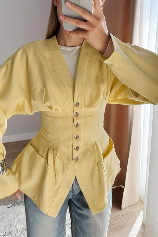 Retro Tailored Pintuck Blouse Secondary image