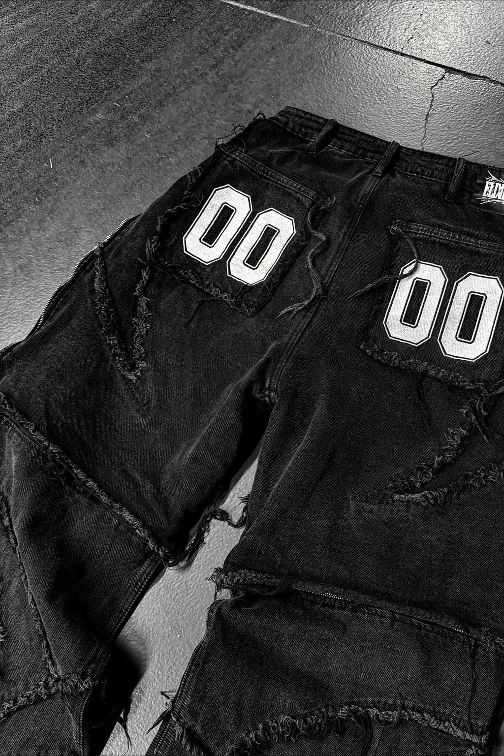 Convertible Zip Off Baggy Denim Jeans