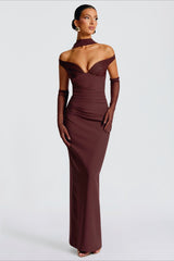 Stretch Off-Shoulder Bodycon Birthday Dress