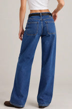 Vintage Washed Wide Leg Jeans