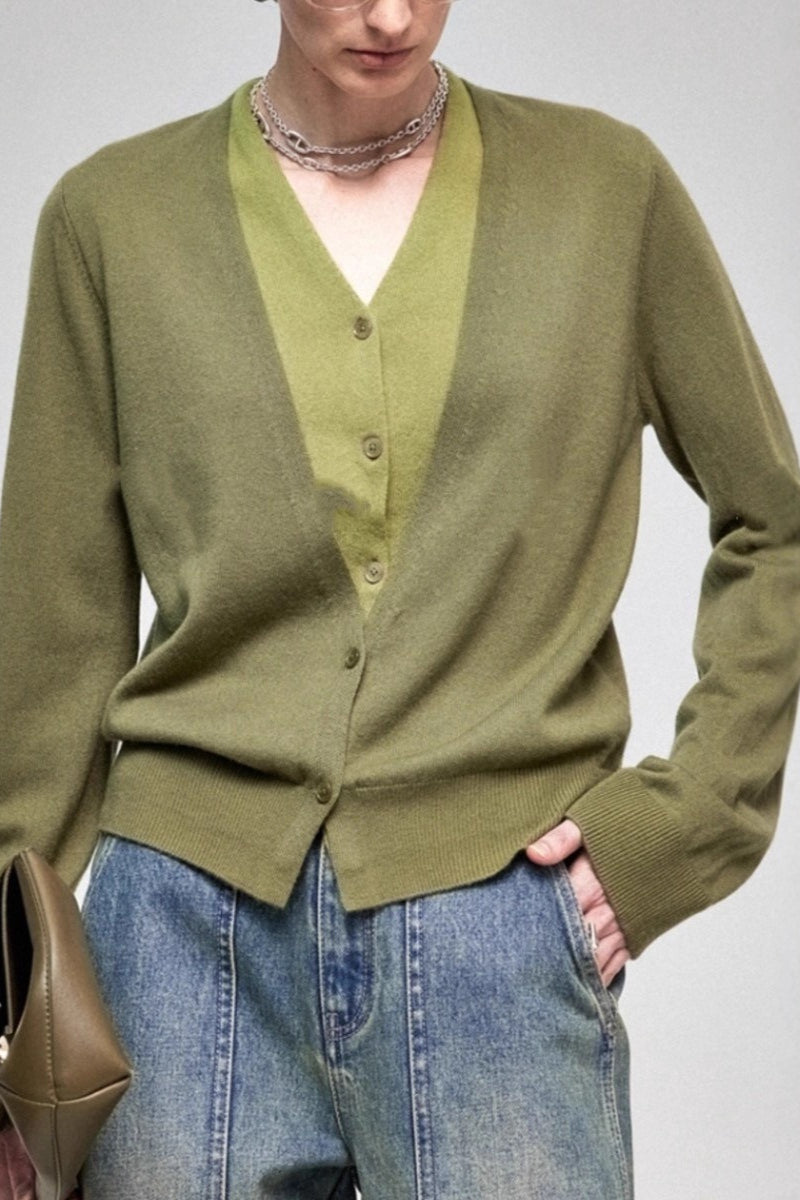 Two-in-One Pure Wool Knit Top Main image