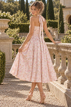 Adabella Cotton Stylish Halter Midi Sundress