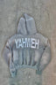 Oversized Letter Back Print Pullover Hoodie