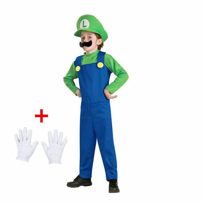 Anime Funny Mario Luigi Costume Kid Costumes