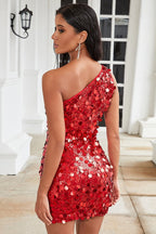 Large Sequin Bodycon Mini Party Dress