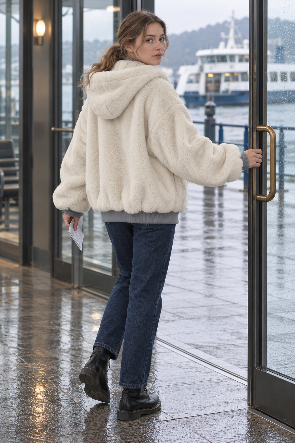 Teddy Reversible Hooded Jacket