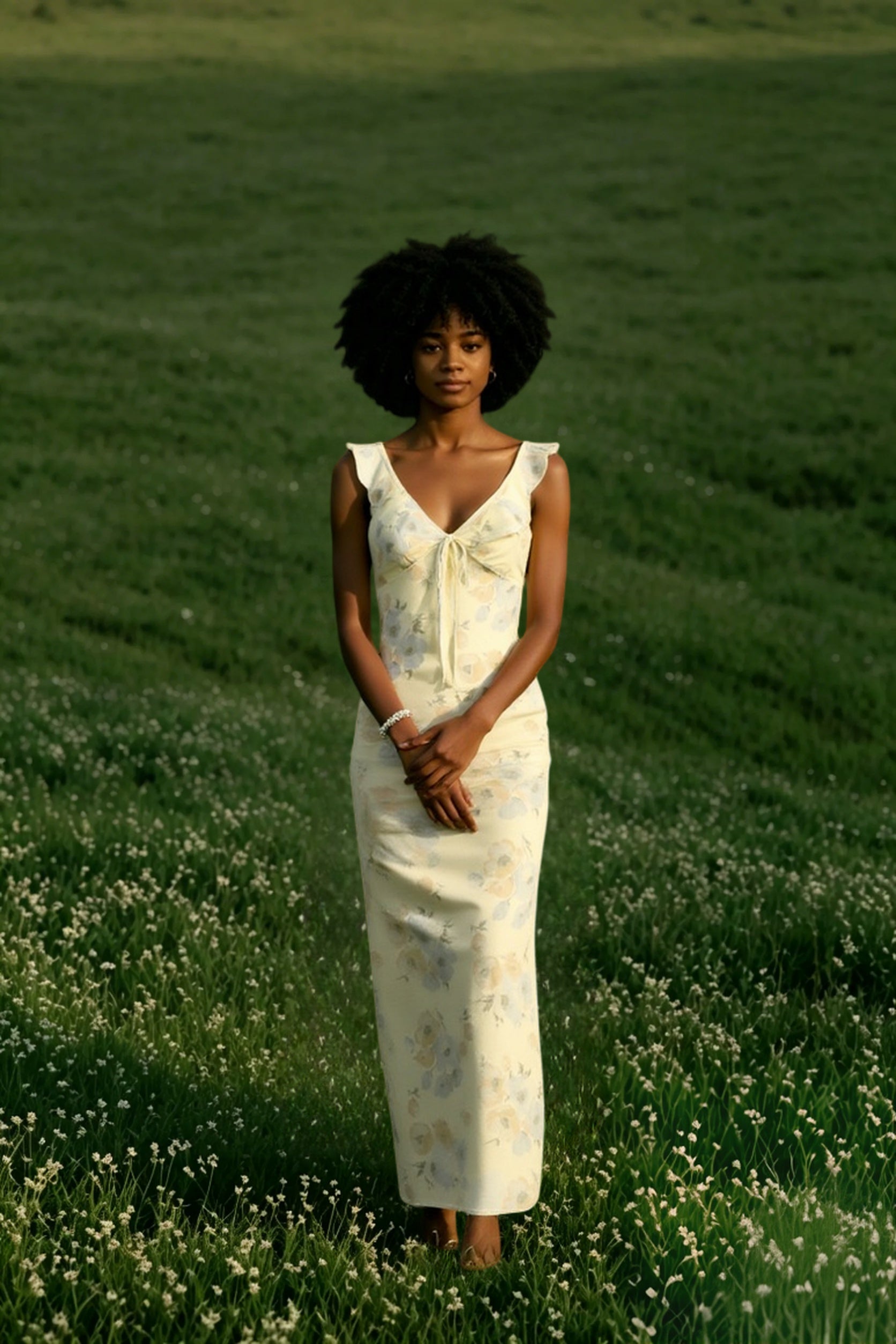 Ruffle Backless Maxi Dress Secondary image