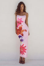 Floral Print Bodycon Slip Floral Dress