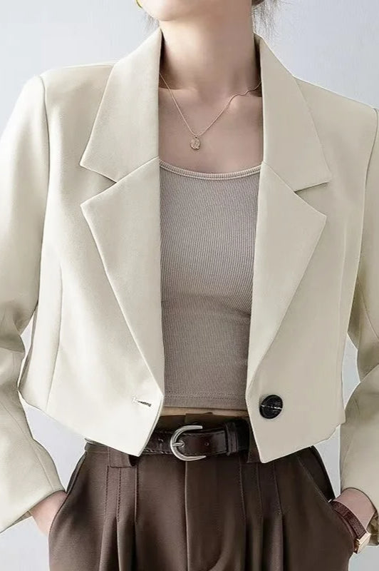 Chic Crop Top Blazer Secondary image