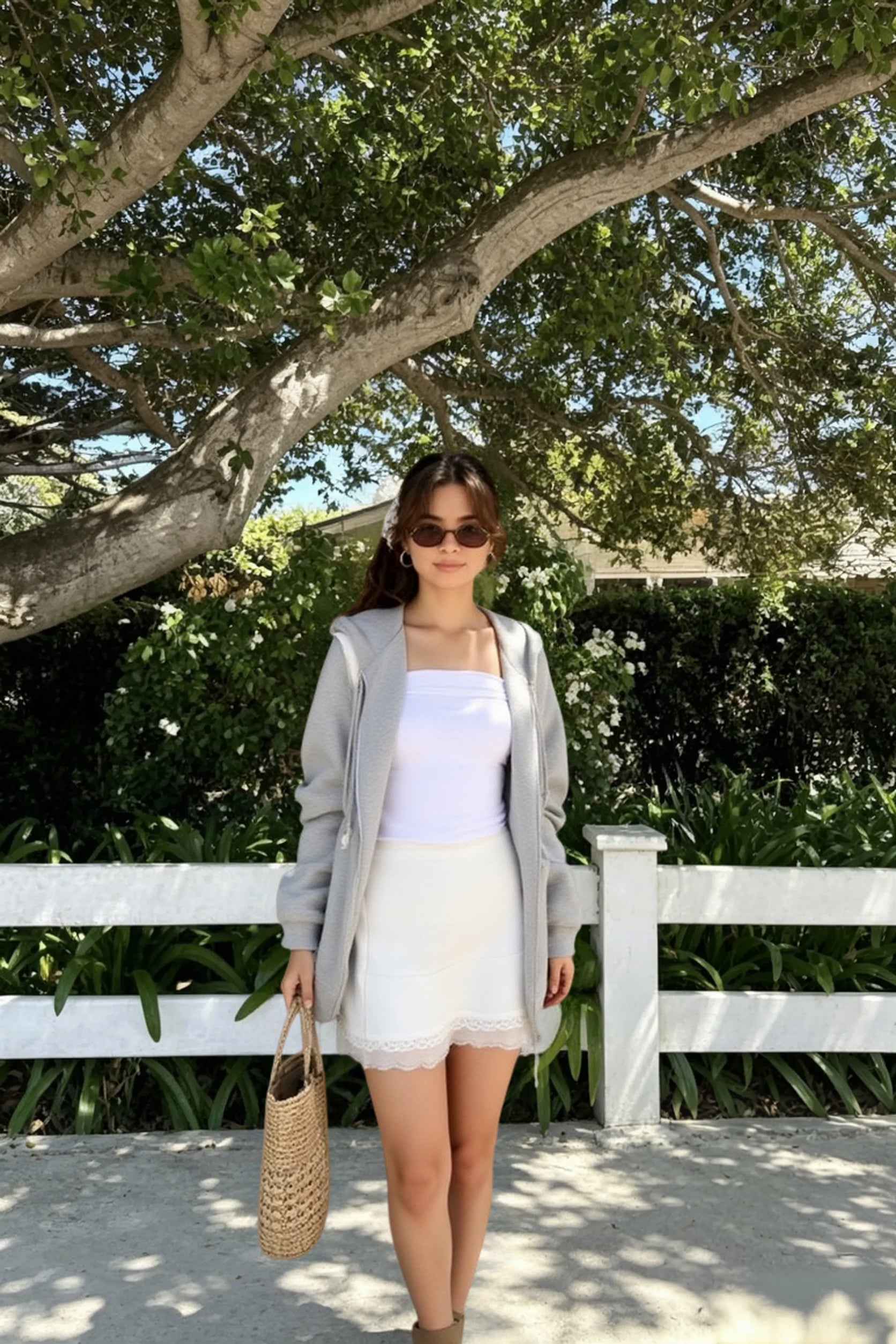 Oversized Lightweight Zip Hoodie Secondary image