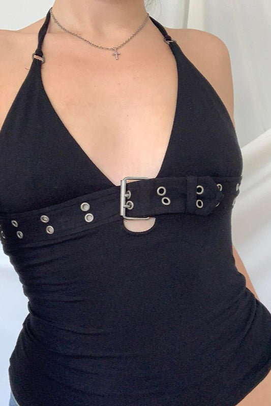 Plunging Corset Style Cami Top Secondary image