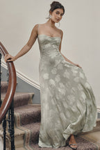 Lace Tie-Strap Romantic Maxi Dress