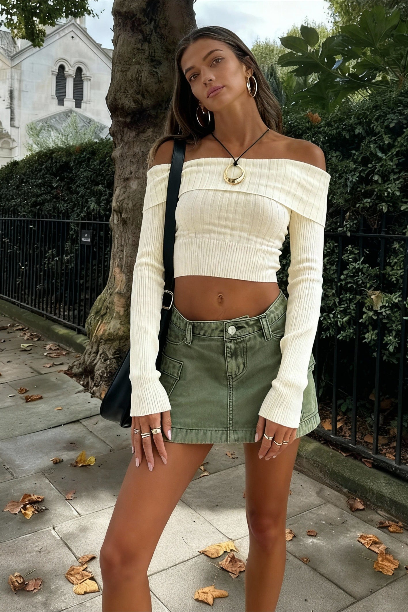 One Shoulder Long Sleeve Sweater Secondary image