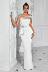 Beaded Bustier Evening Prom Dress