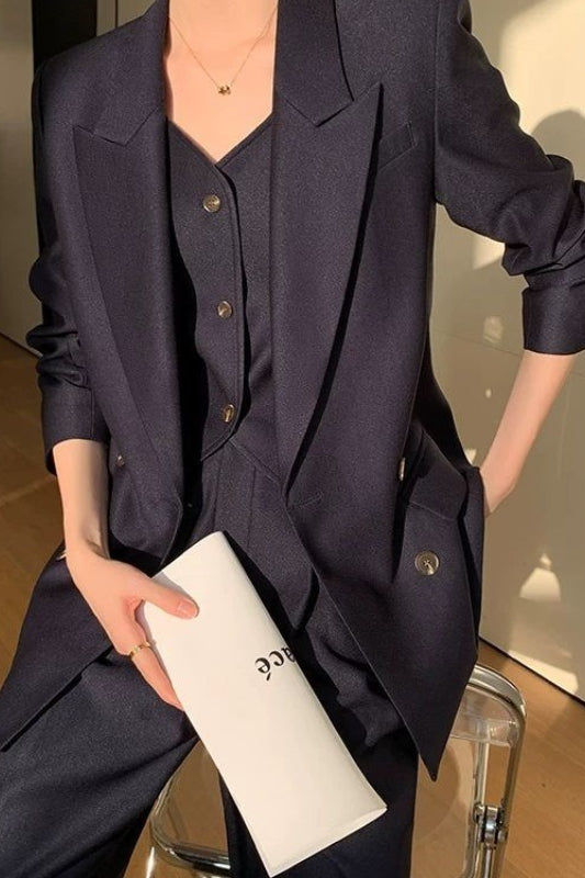 Relaxed Fit Tailored Suit Three Piece Set Main image
