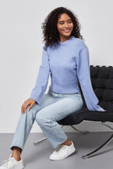Slim Fit Basic Crop Sweater